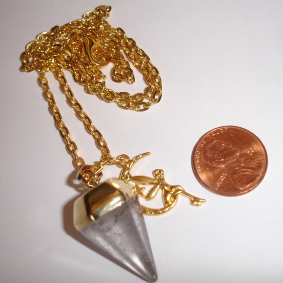 Pendulum Necklace Quartz  Pendulum Quartz Necklace - Picture 3 of 4
